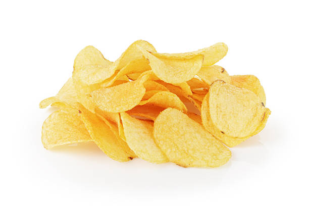 istock heap of organic potato chips isolated on white 478871206
