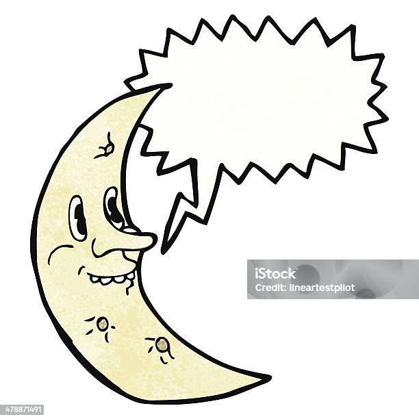 Comic Moon Charakter Stock Vektor Art und mehr Bilder von Bizarr - Bizarr, ClipArt, Der Mann im Mond