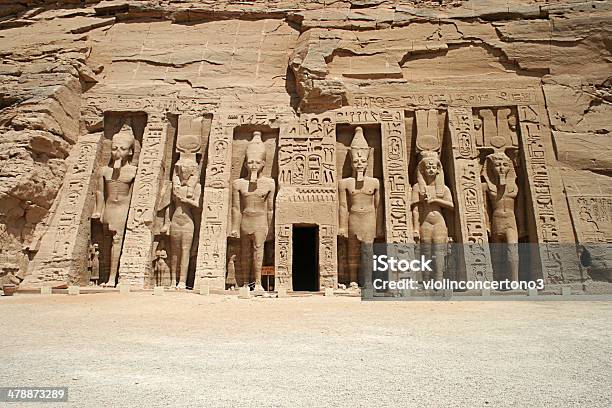 Il Tempio Di Hator E Nefertari Abu Simbel Egitto - Fotografie stock e altre immagini di Abu Simbel - Abu Simbel, Africa, Antica civiltà