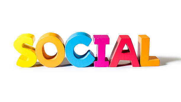 Multicolored Word Social Made Of Wood Stock Photo - Download Image Now - Communication, Concepts, Concepts & Topics - iStock