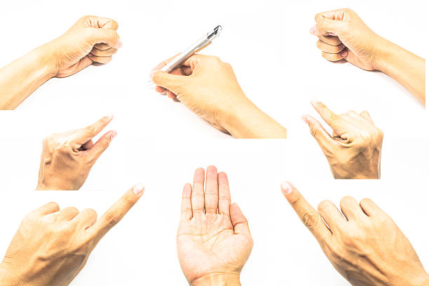 istock Collage of men hands on white backgrounds 478878741
