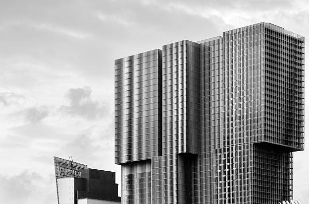 Modern Architecture in Rotterdam Modern Architecture in Rotterdam, Netherlands (Black and White) desiderius erasmus stock pictures, royalty-free photos & images