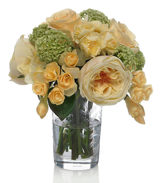 istock Rose and Freesia Bouquet on a white background 478879717