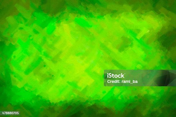 Pintura Verde Abstracto Con Bordes Oscuro Foto de stock y más banco de imágenes de Abstracto - Abstracto, Arte, Arte y artesanía