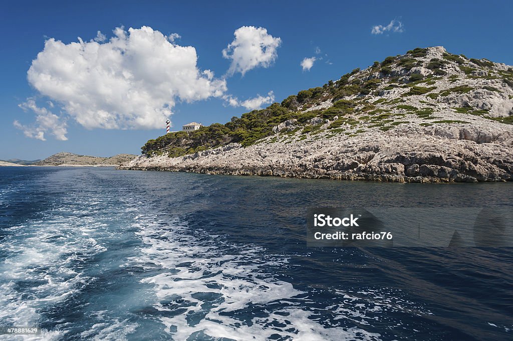 Маяк Национальный парк Kornati, Хорватия - Стоковые фото Архипелаг Корнаты роялти-фри