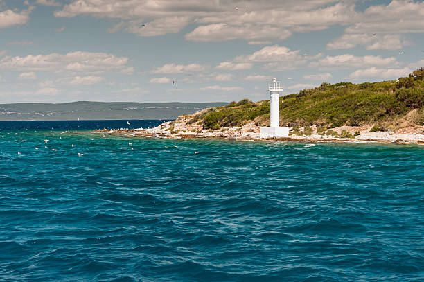 Lighthouse on the island of Kornati National Park, Croatia