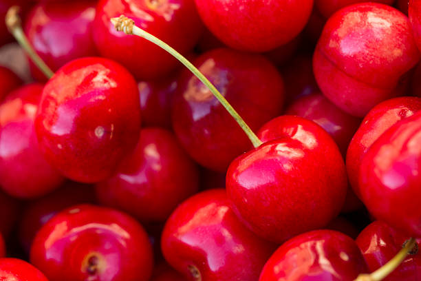 istock Close-up of fresh red cherries 478883966