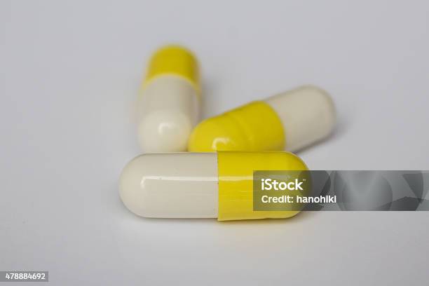 Pills Medicine Capsules Isolated On White Background Stock Photo - Download Image Now