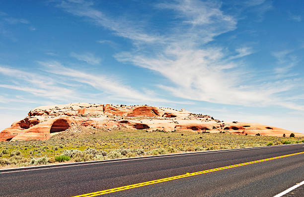 istock Geological Features in Utah with Caves along roadway 478887980