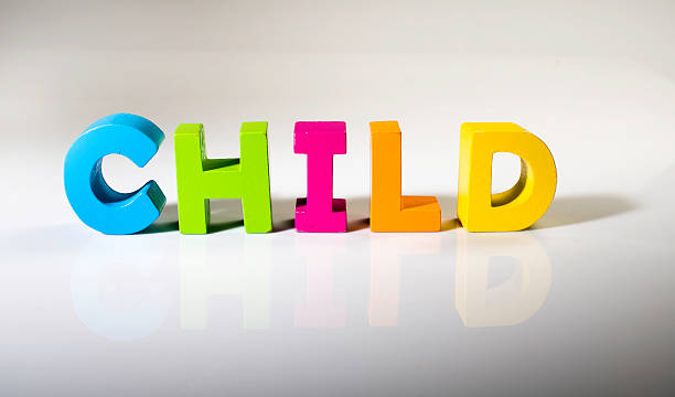 istock Multicolored text child made of wood. 478889999