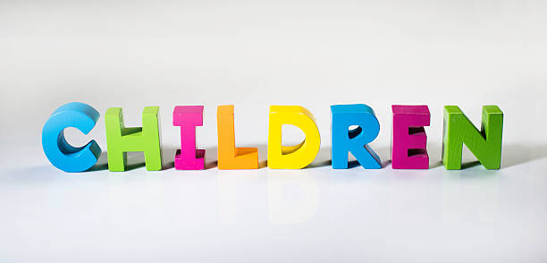istock Multicolored text children made of wood. 478890363