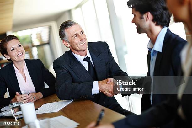 Pleased To Do Business With You Stock Photo - Download Image Now - 20-29 Years, Adult, Adults Only