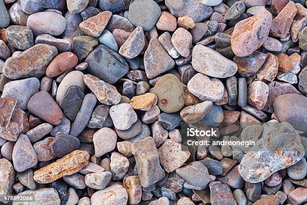 Texture Of Small Sea Stones Stock Photo - Download Image Now - 2015, At The Edge Of, Backgrounds