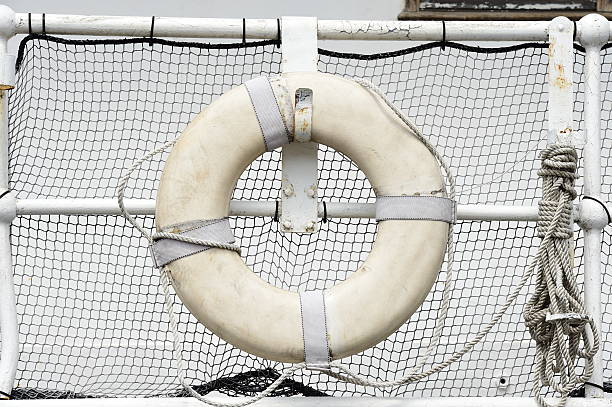 vita preserver - life jacket life belt buoy float foto e immagini stock