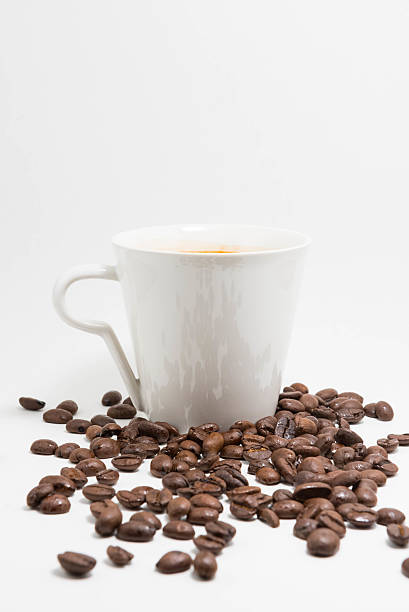 istock Cup of black coffee with grains 478895226