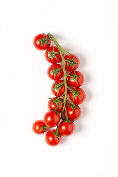 Cherry tomatoes on white paper Cherry tomatoes on white paper panicle stock pictures, royalty-free photos & images