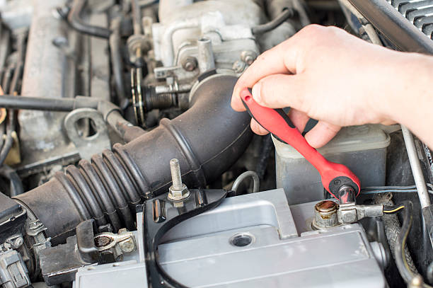 istock Process of tightening bolts to fix 478896822