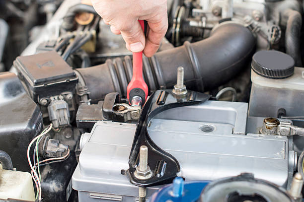 istock The process of tightening bolts to fix 478897372