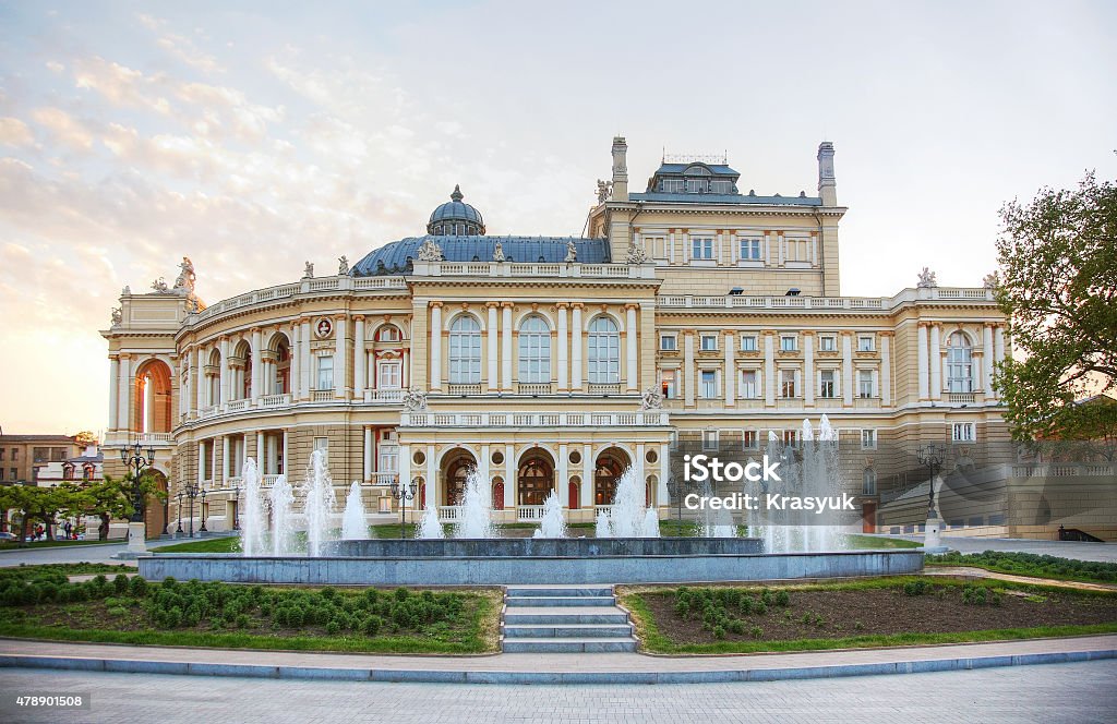 Odessa nacional acadêmico teatro de ópera e Ballet - Foto de stock de Odessa - Ucrânia royalty-free