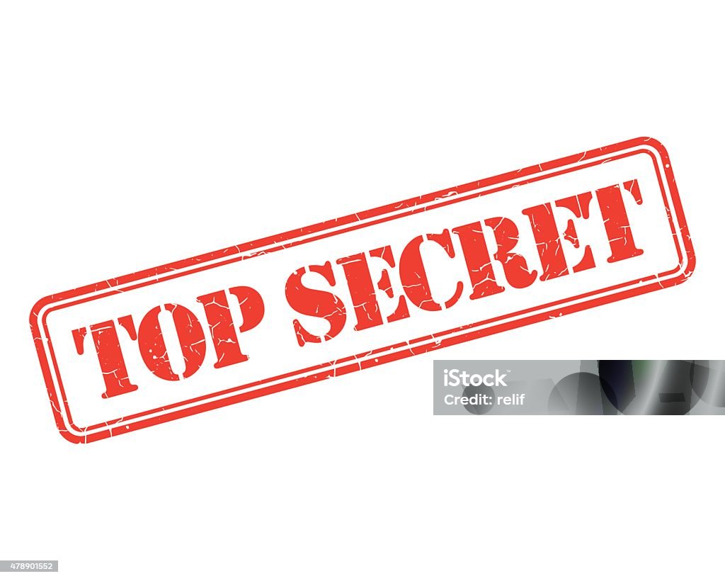 Top secret grunge retro isolated stamp Top Secret stock vector