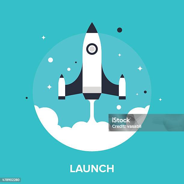 Launch Stock Illustration - Download Image Now - Rocketship, 2015, Beginnings