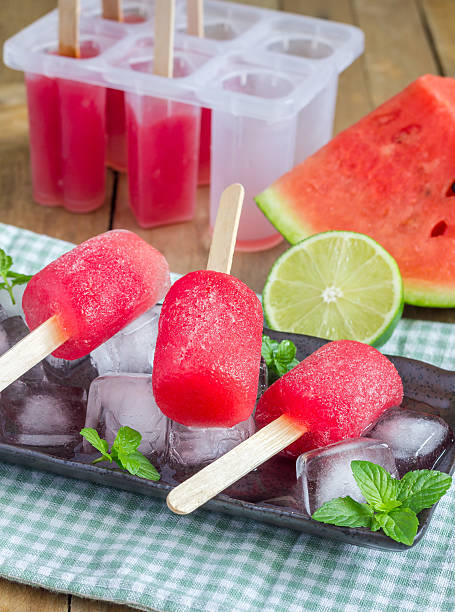 istock Homemade popsicles with watermelon and lime 478903010