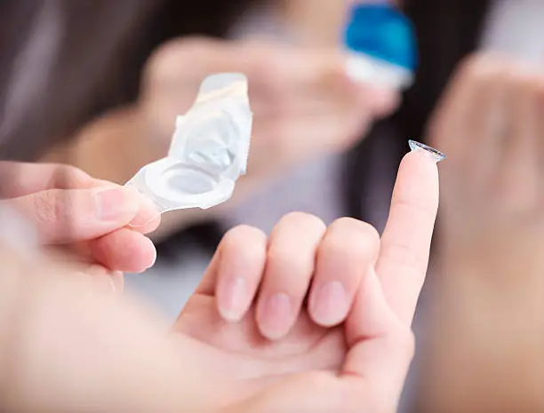 Photo of Japanese Woman With Contact Lens