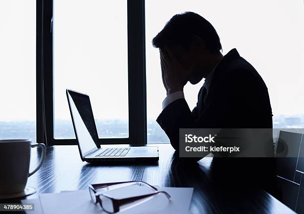 Depressed Businessman Stock Photo - Download Image Now - Despair, Leadership, Organization