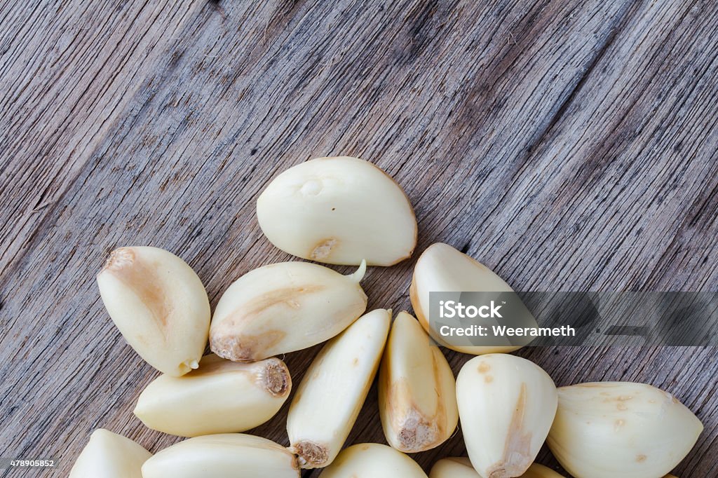 peeled garlic background 2015 Stock Photo