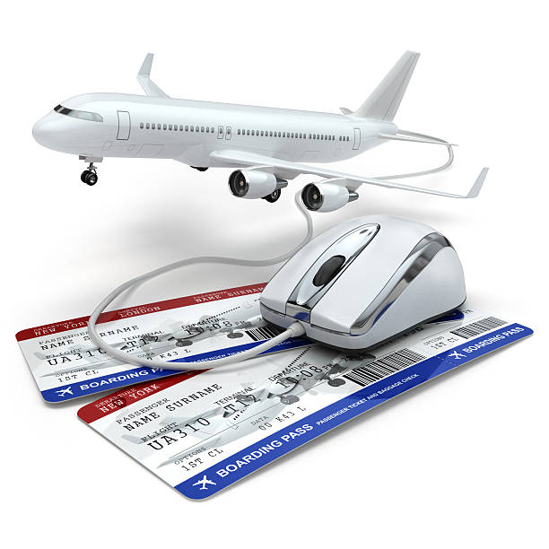 istock Online booking flight or travel concept. Airplane, tickets 478906152