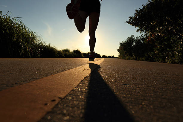 istock Runner athlete running at seaside road.vintage effect 478907290