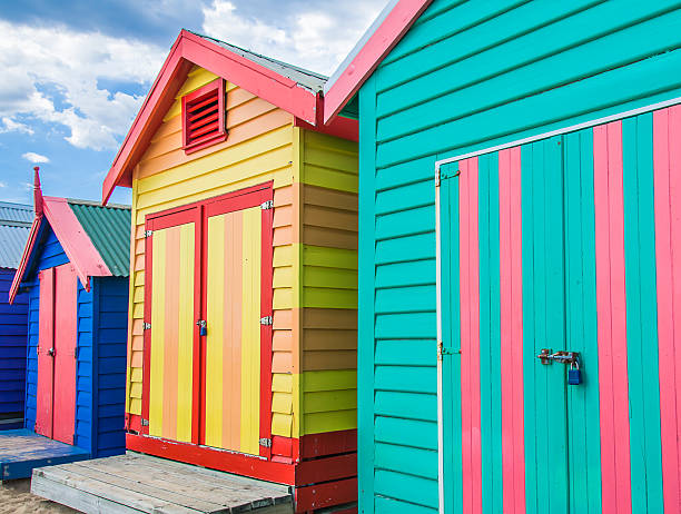 istock Bathing houses at Brighton Beach, Australia 478915620