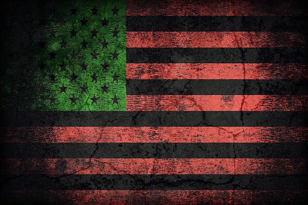 istock African America flag pattern on dirty old concrete wall texture 478915742
