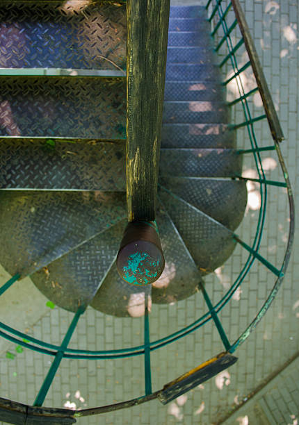 istock metal spiral staircase 478919368