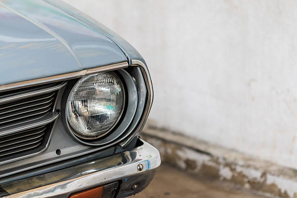 istock Headlight of old car 478921922