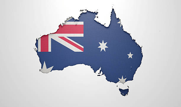 istock Recessed Country Map Australia 478923094