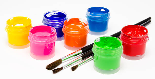 istock Gouache paint brush isolated on a white 478923117