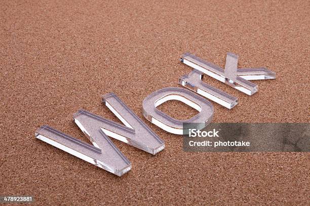 Work Text Stock Photo - Download Image Now - Acrylic Painting, Letter W, Occupation