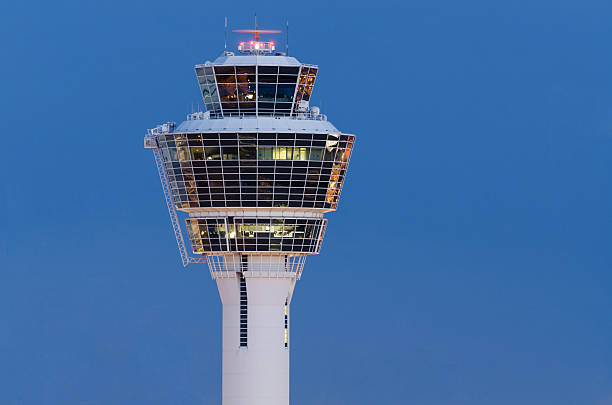 Tower of Munich Airport Tower of Munich Airport, Munich, Bavaria, Germany munich airport stock pictures, royalty-free photos & images