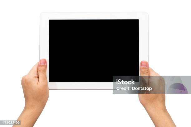 Держит Tablet — стоковые фотографии и другие картинки Горизонтальный - Горизонтальный, Кисть руки человека, Студийная фотография