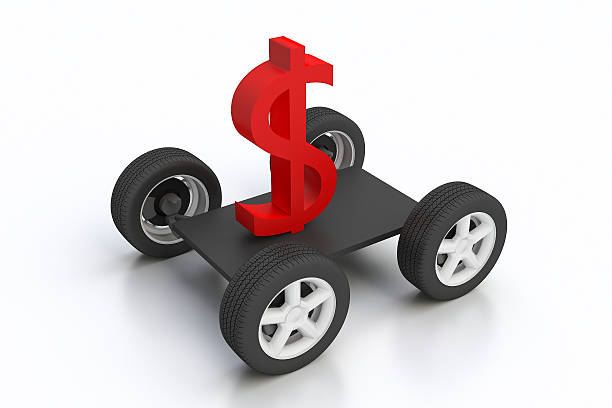 istock money symbol on Wheels isolated 478933773