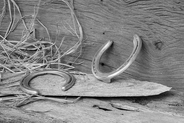 istock horse shoes on wood 478933913