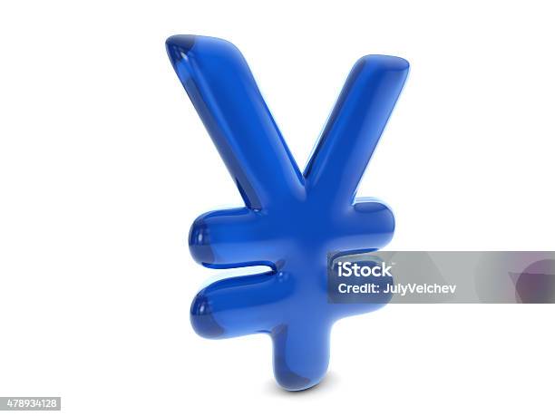 Balloon Yen Symbol Stock Photo - Download Image Now - 2015, Balloon, Blue