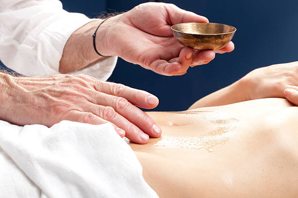 relaxing massage for stimulating pancreas and stomach