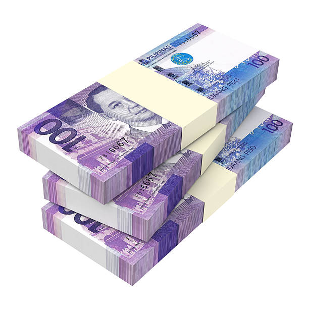istock Philippines money isolated on white background. 478934386