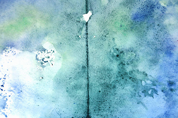 istock Blank Abstract light blue watercolor background isolated on white 478937612