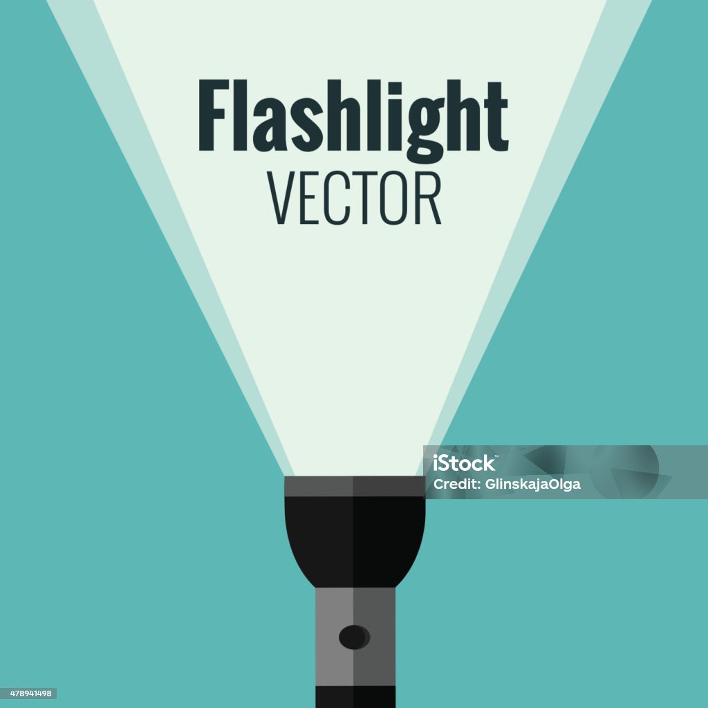 Flashlight Flashlight isolated made in vector. For your design 2015 stock vector