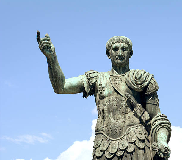 caesar 로마 - julius caesar augustus caesar statue rome 뉴스 사진 이미지