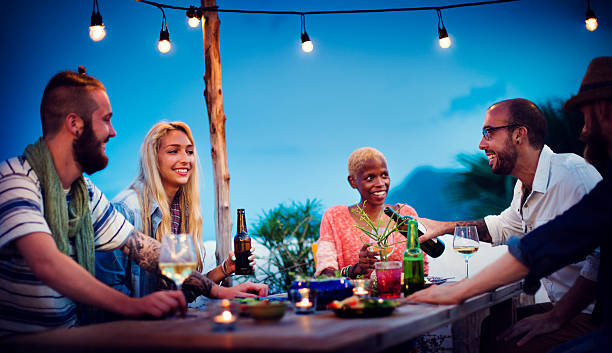 istock Diverse Beach Summer Party Roof Top Fun Concept 478941576