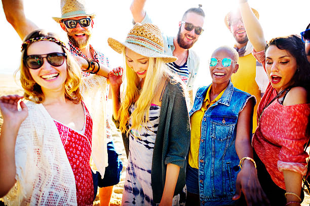 istock Summer Diverse Friends Beach Party Happiness Concept 478941886